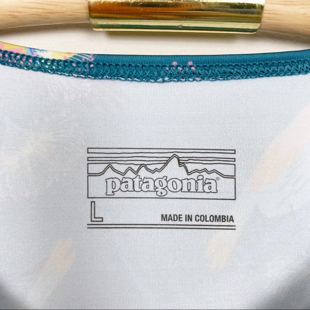 PATAGONIA Swell Seeker Cropped Rashguard L Parrot - Picture 4 of 8